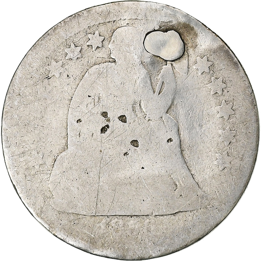 United States, Dime, Seated Liberty Dime, 1875, U.S. Mint, Silver, VG(8-10)