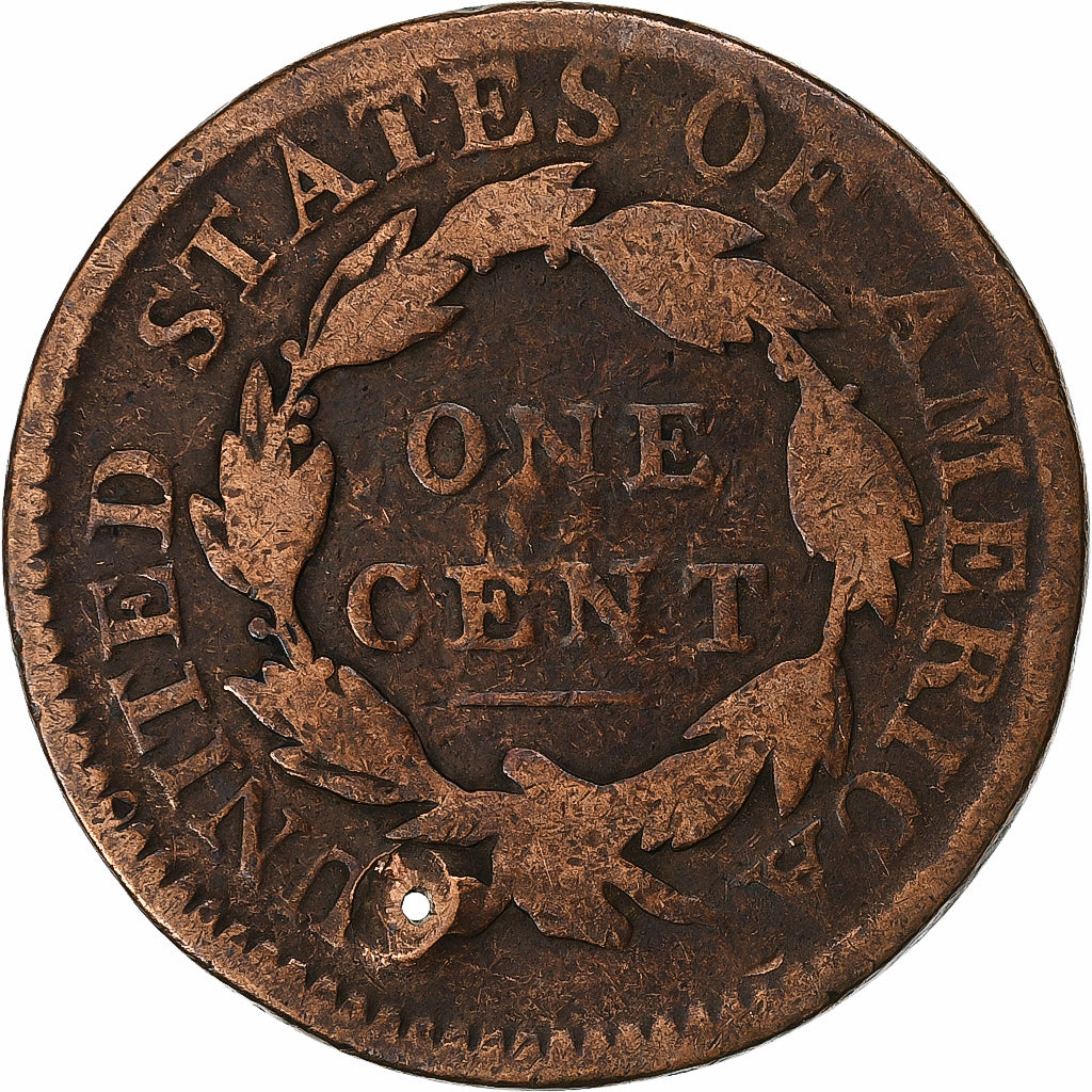 United States, Cent, Coronet Cent, 1817, U.S. Mint, Copper, VF(20-25), KM:45