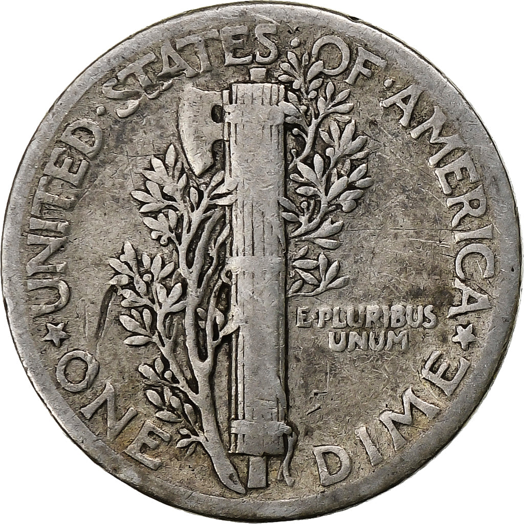 Verenigde Staten, Dime, Mercury Dime, 1940, U.S. Mint, Zilver, FR+, KM:140