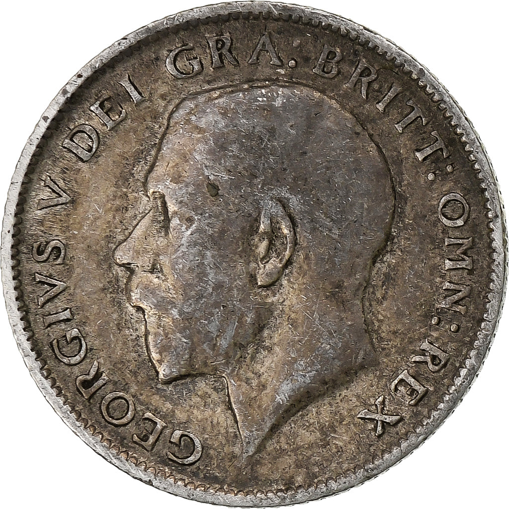 Gran Bretagna, 6 Pence, 1919, Argento, BB, KM:815