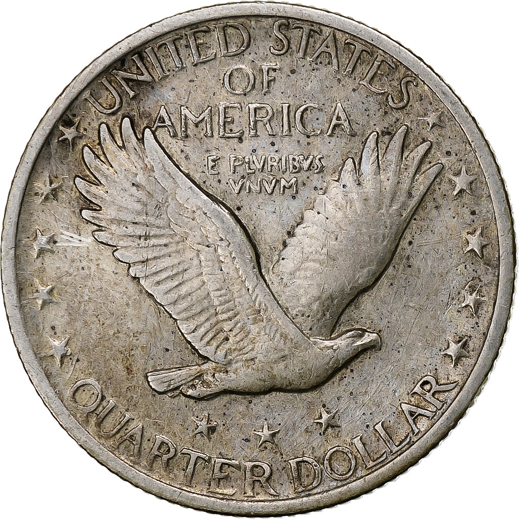 United States, Quarter, Standing Liberty Quarter, 1917, U.S. Mint, Silver