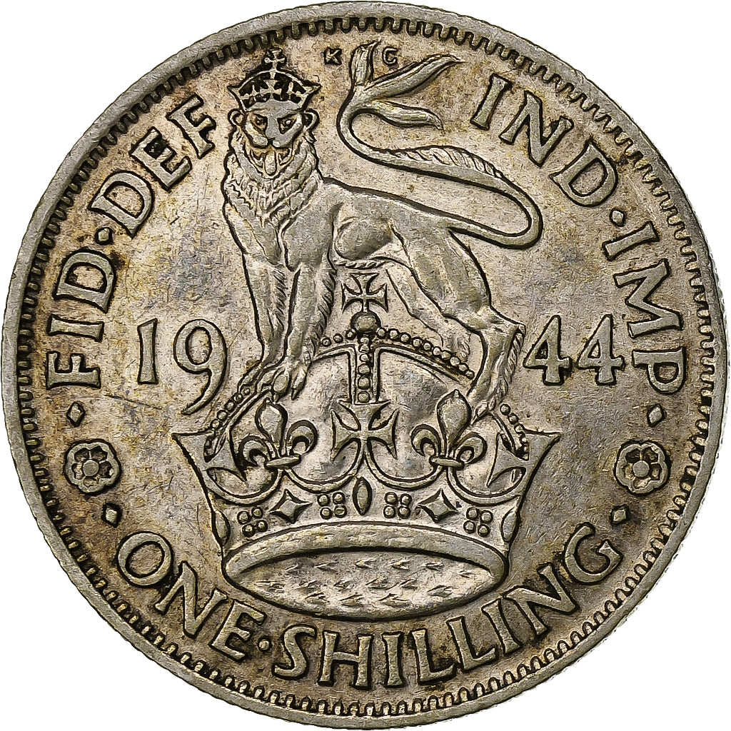 Großbritannien, George VI, Shilling, 1944, Silber, SS+, KM:854