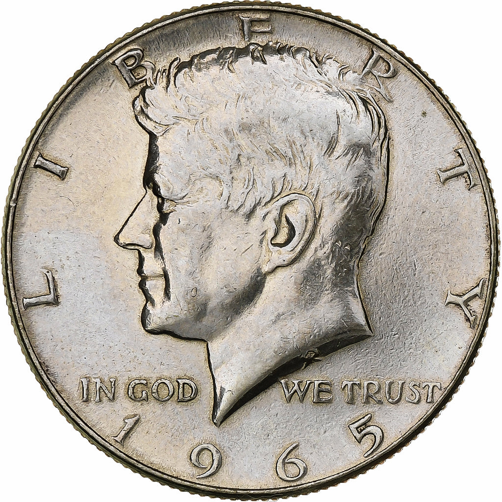 Vereinigte Staaten, Half Dollar, Kennedy Half Dollar, 1965, U.S. Mint, Silber
