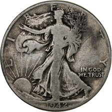 United States, Half Dollar, Walking Liberty Half Dollar, 1942, U.S. Mint
