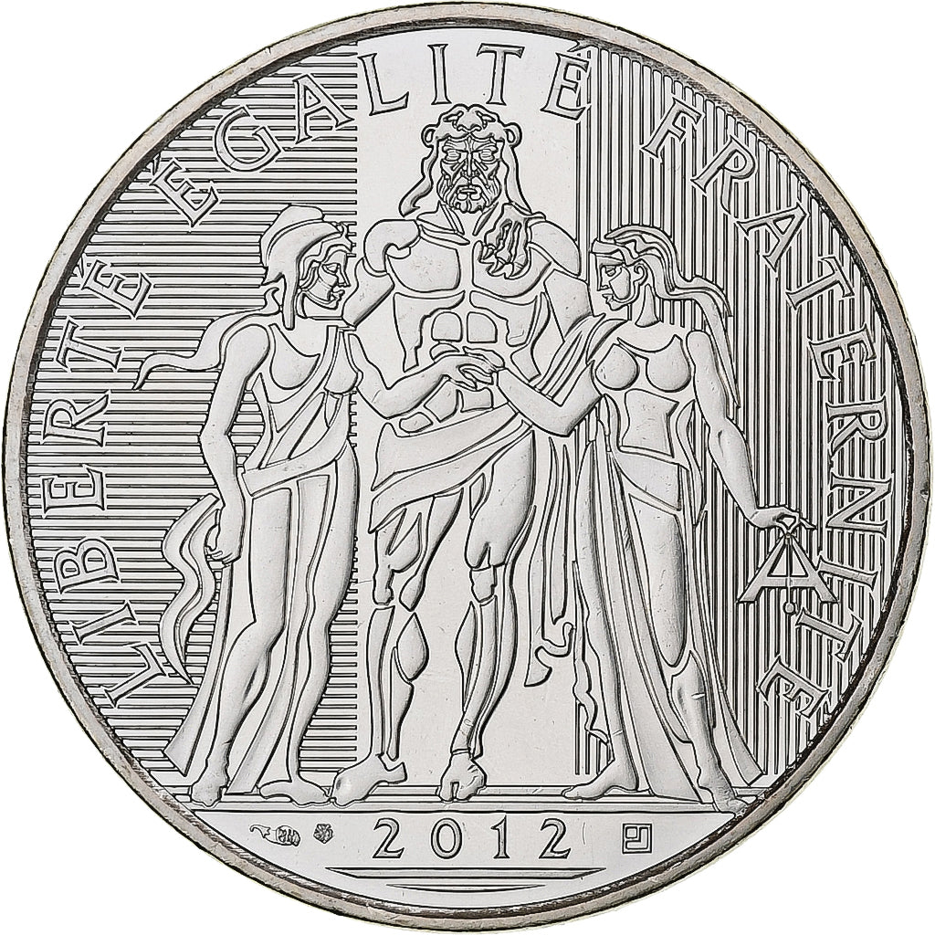 France, 10 Euro, 2012, Paris, Silver, MS(64), Gadoury:EU 516, KM:2073