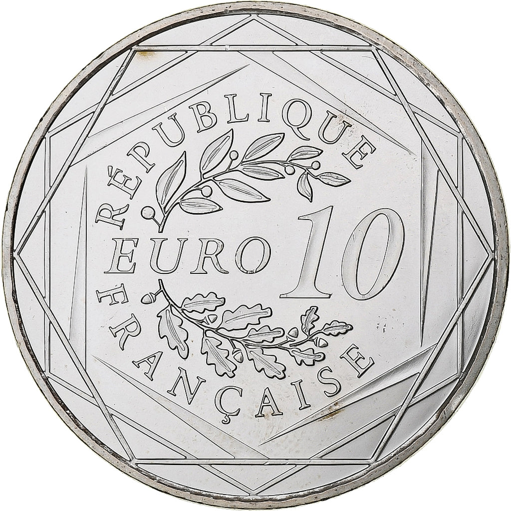 France, 10 Euro, 2012, Paris, Silver, MS(64), Gadoury:EU 516, KM:2073