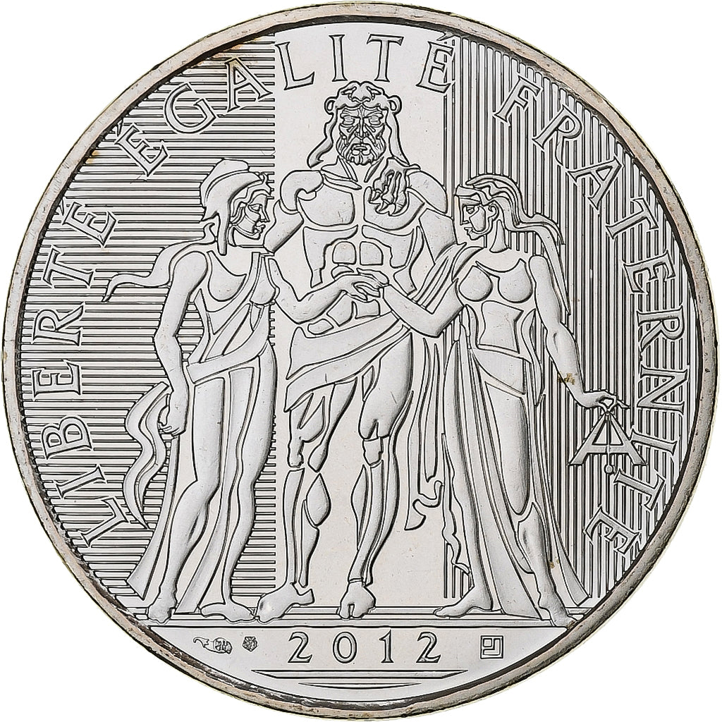Francia, 10 Euro, 2012, Paris, Argento, SPL+, Gadoury:EU 516, KM:2073