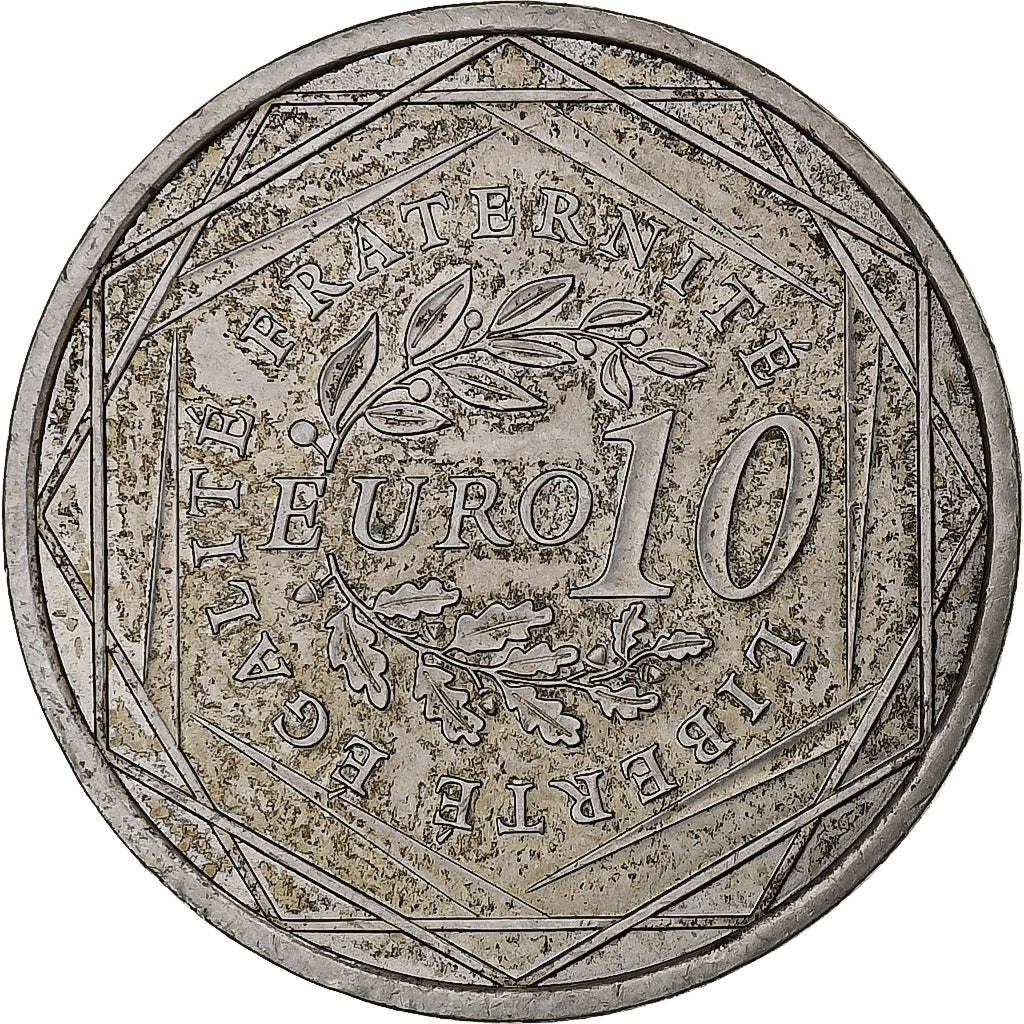 France, 10 Euro, Semeuse, 2009, Silver, AU(55-58), KM:1580