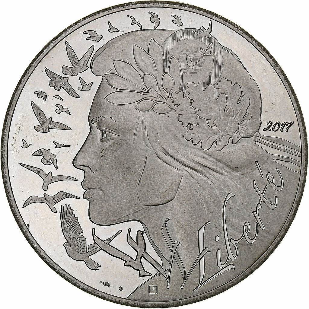 France, 100 Euro, Marianne, Liberté, 2017, Monnaie de Paris, Silver, MS(63)