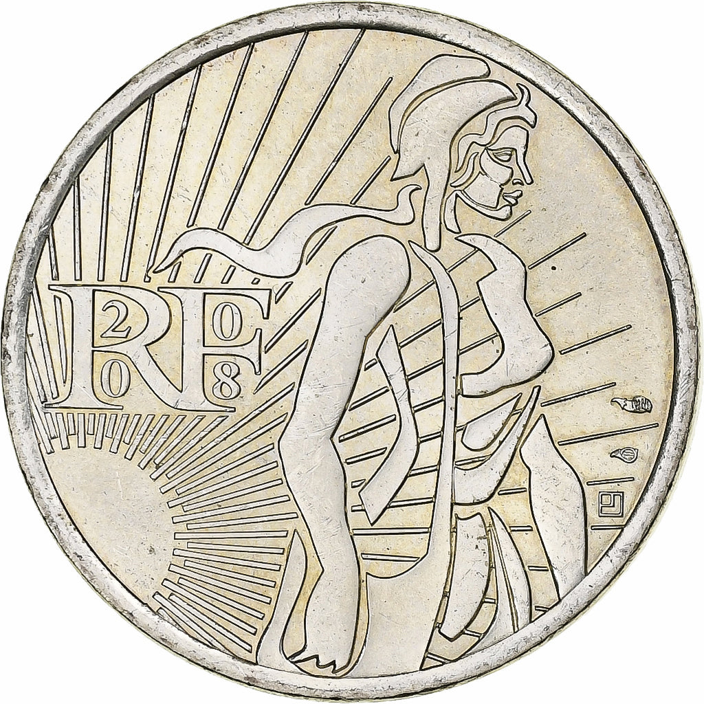 Francia, 5 Euro, Semeuse, 2008, Monnaie de Paris, Plata, SC, Gadoury:EU287