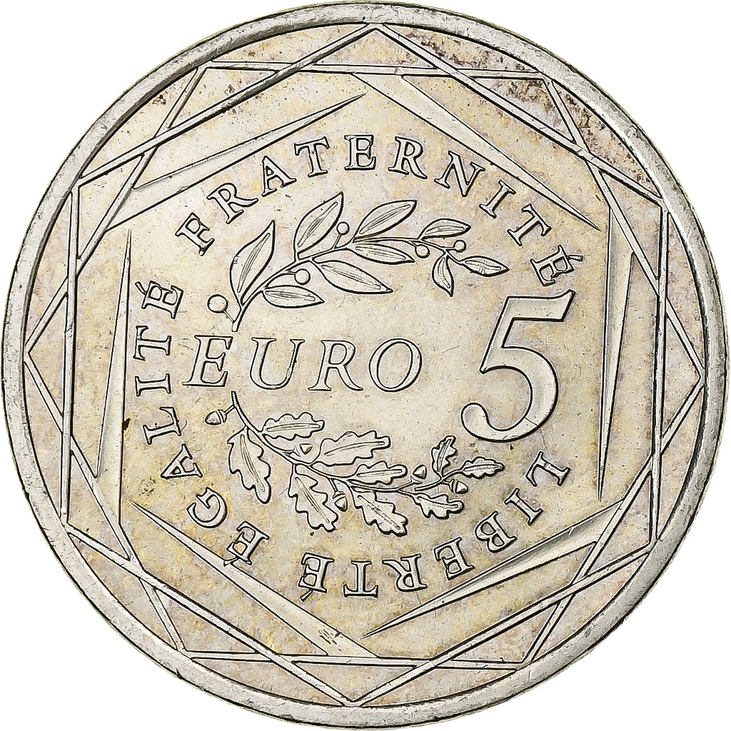 Francia, 5 Euro, Semeuse, 2008, Monnaie de Paris, Plata, SC, Gadoury:EU287