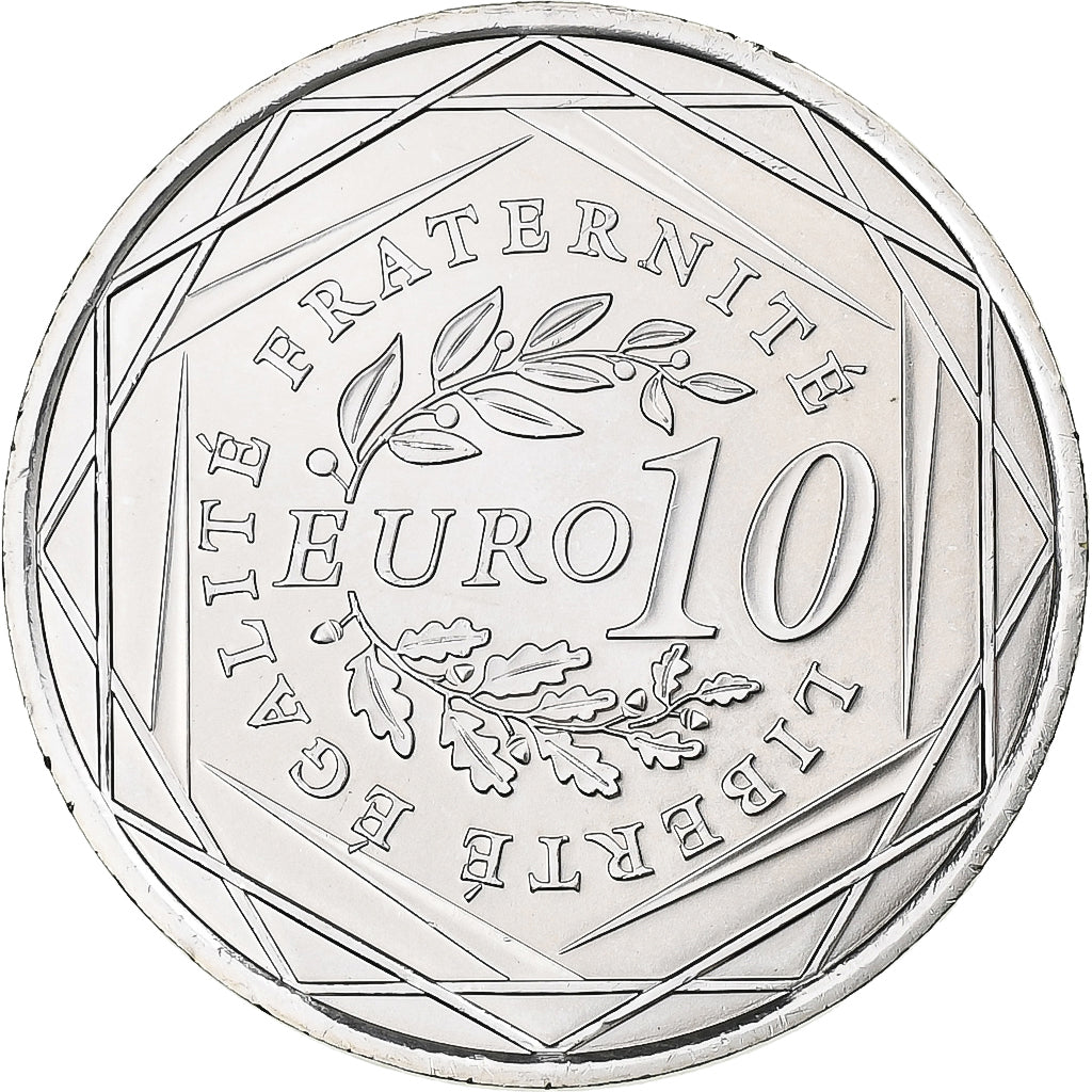 France, 10 Euro, Semeuse, 2009, Silver, MS(65-70), KM:1580