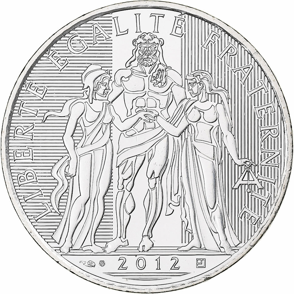 France, 10 Euro, 2012, Paris, Argent, SPL+, Gadoury:EU 516, KM:2073