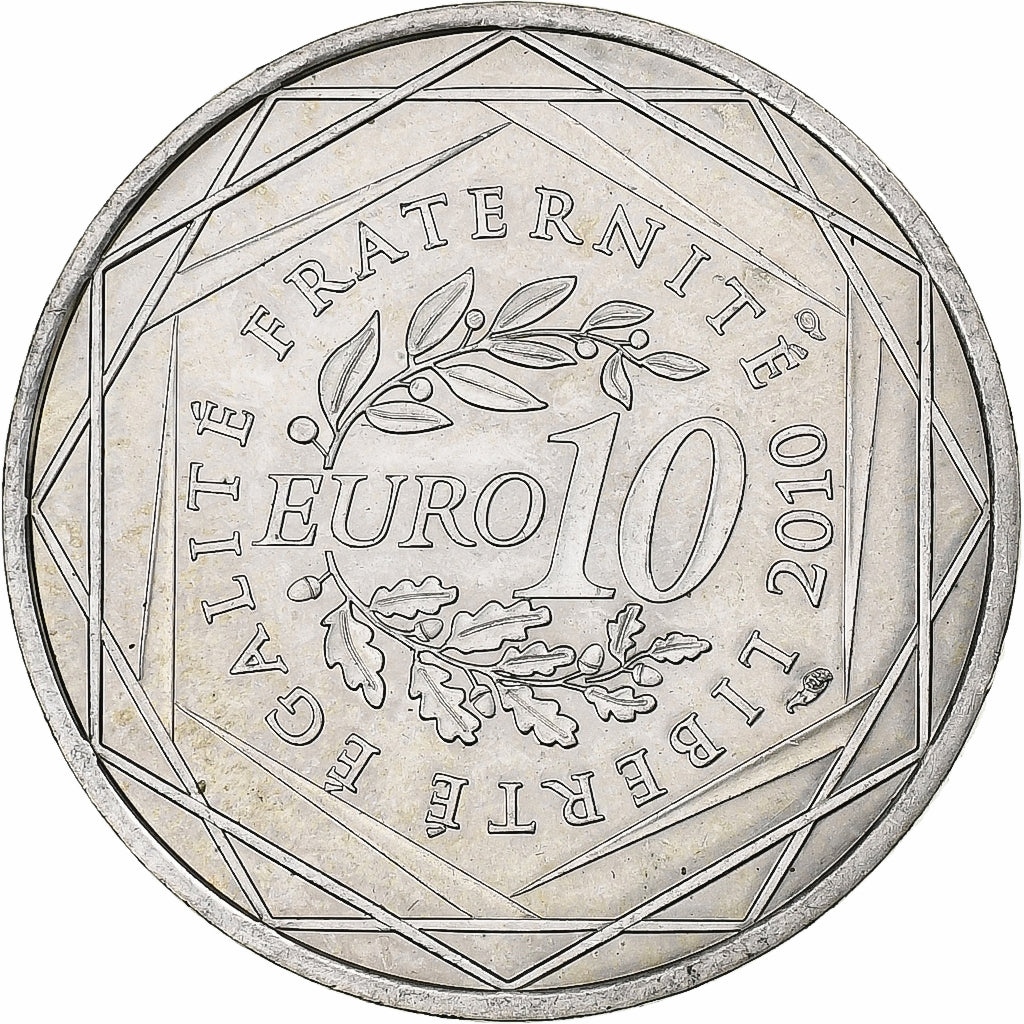 Francia, 10 Euro, Bretagne, 2010, Paris, Argento, SPL