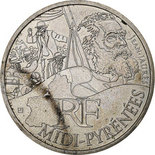 France, 10 Euro, Midi-Pyrénées, 2012, Paris, Argent, SUP+, Gadoury:EU514