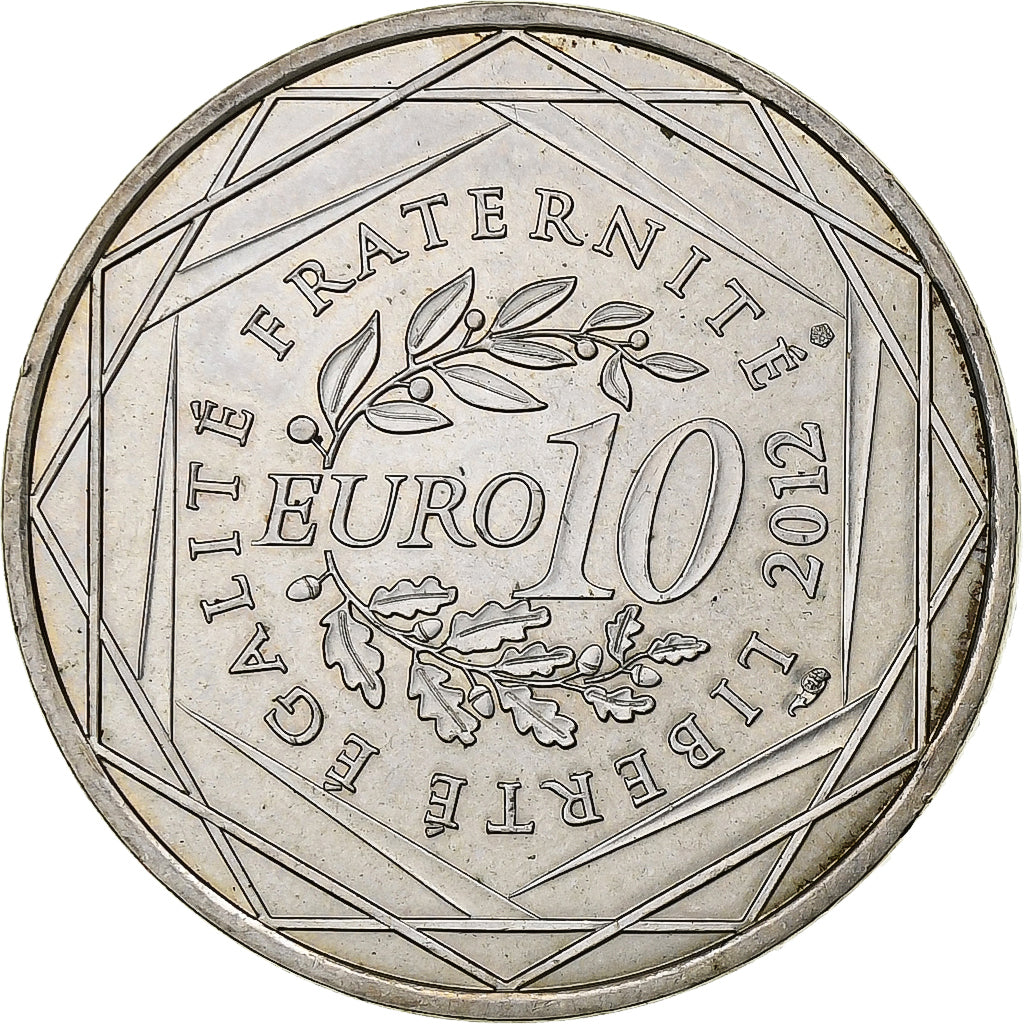 France, 10 Euro, Midi-Pyrénées, 2012, Paris, Silver, MS(60-62), Gadoury:EU514