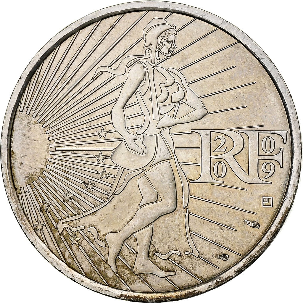 France, 10 Euro, Semeuse, 2009, Argent, SUP, KM:1580