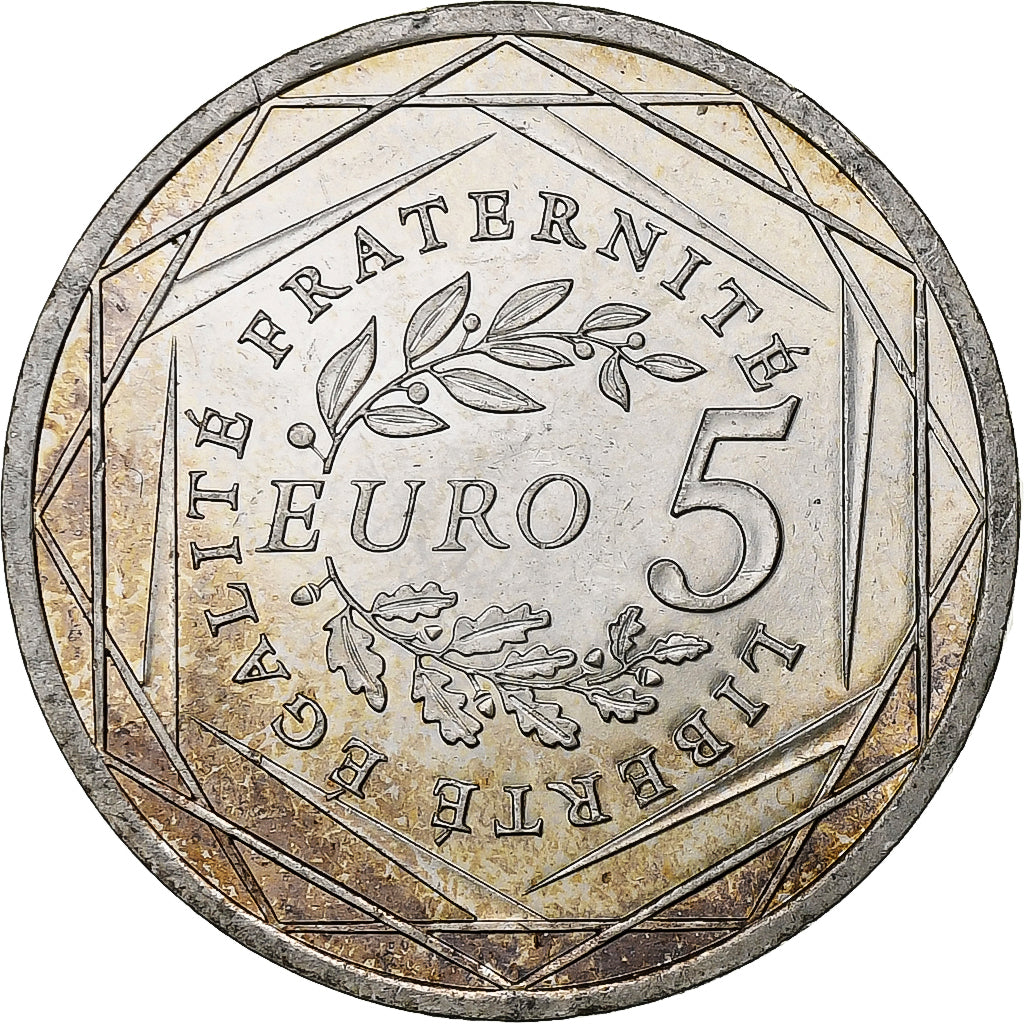 Frankrijk, 5 Euro, 2008, Zilver, PR, Gadoury:EU287, KM:1534