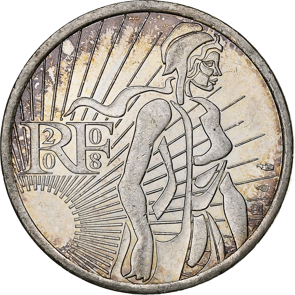 France, 5 Euro, 2008, Silver, MS(60-62), Gadoury:EU287, KM:1534