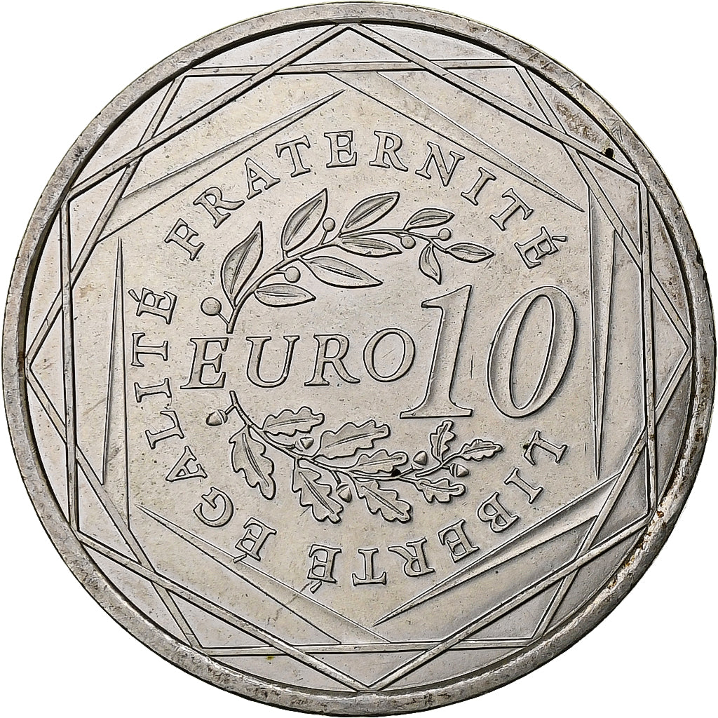 France, 10 Euro, Semeuse, 2009, Silver, MS(63), KM:1580
