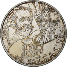France, 10 Euro, Alsace, Frédéric Bartholdi, 2012, Paris, Silver, MS(63)
