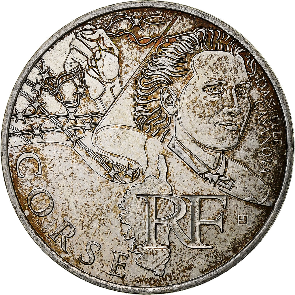 France, 10 Euro, Corse, Danielle Casanova, 2012, Paris, Silver, MS(63), KM:1876