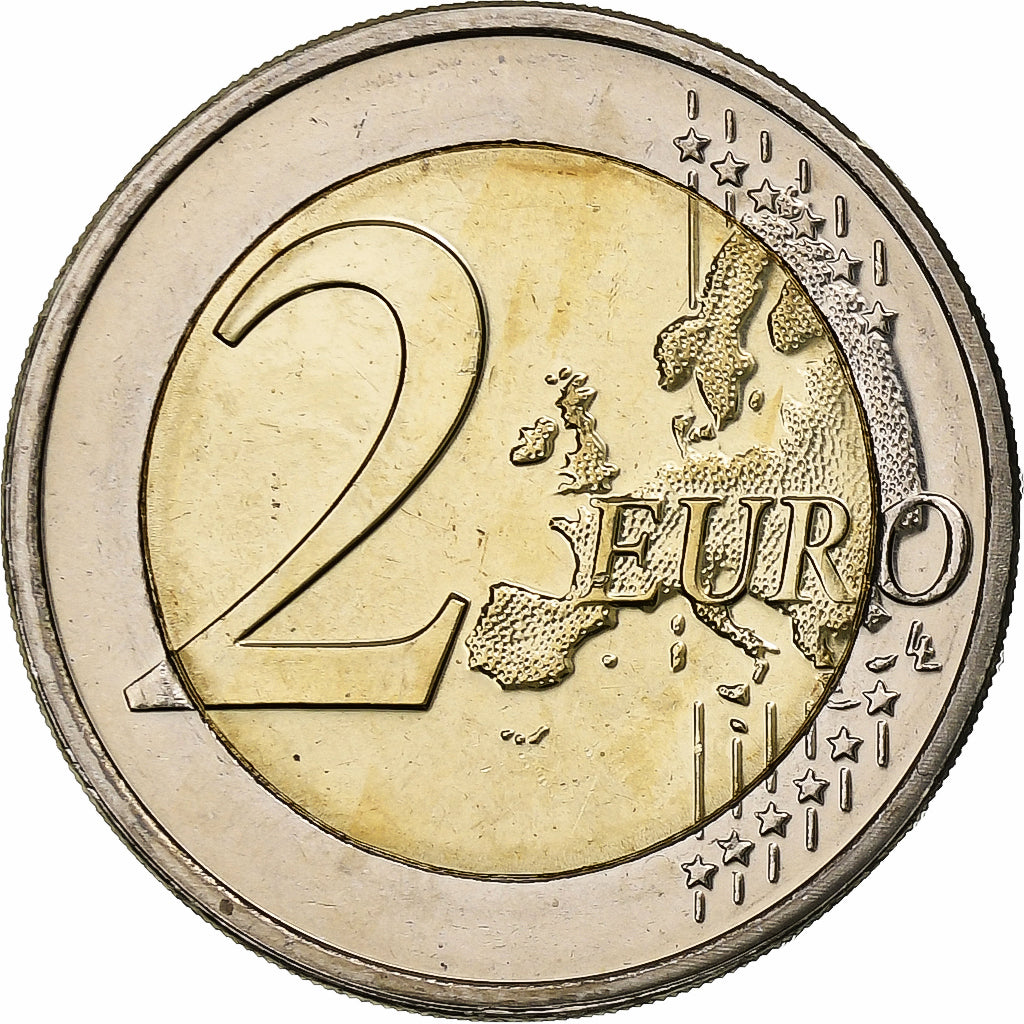 Luxemburgo, 2 Euro, 50 Years of Grand Duchess Charlotte Bridge, 2016, Utrecht