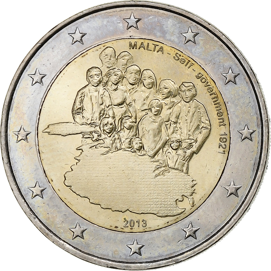 Malta, 2 Euro, Self-Government, 2013, Bi-Metallic, UNC-