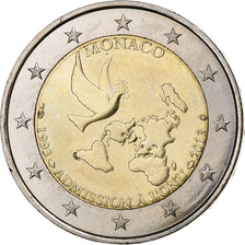 Monaco, 2 Euro, Admission to the United Nations, 2013, Paris, Bi-Metallic
