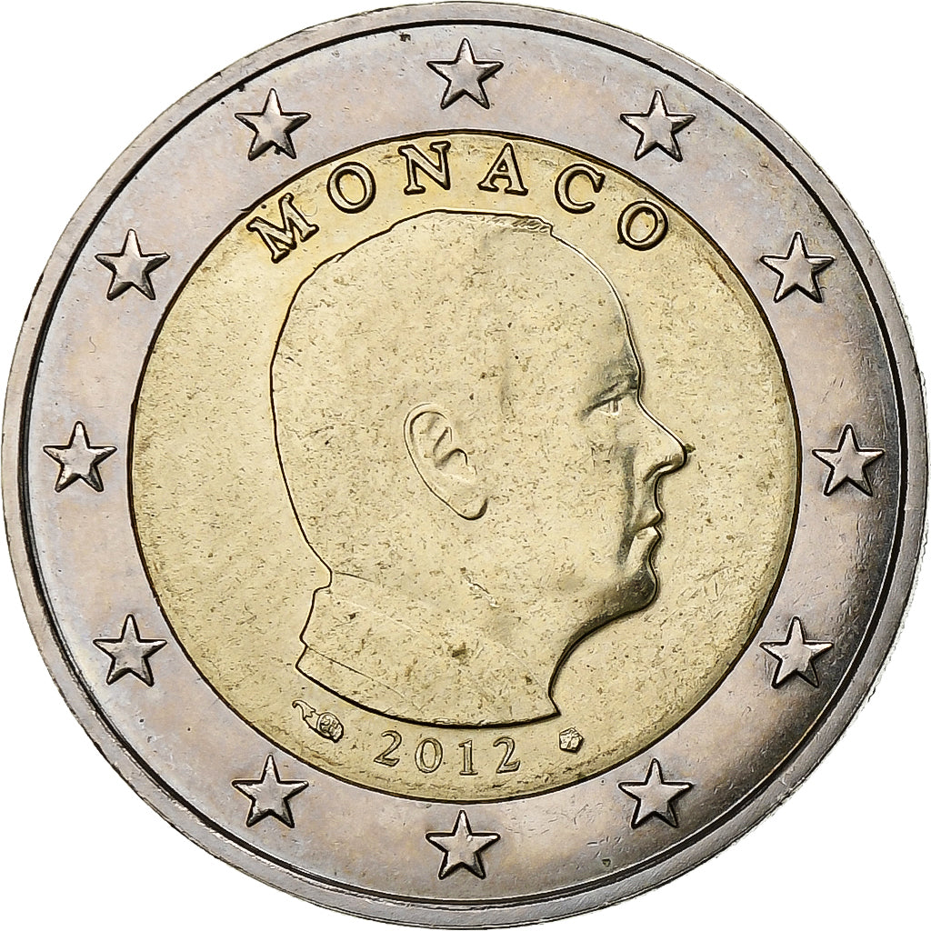 Monaco, 2 Euro, Albert II, 2012, Paris, Bi-metallico, SPL