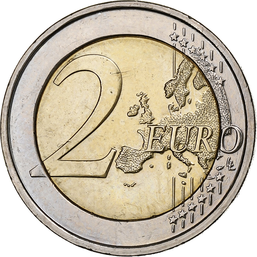 Belgium, 2 Euro, Louis Braille, 2009, Brussels, Bi-Metallic, MS(63)