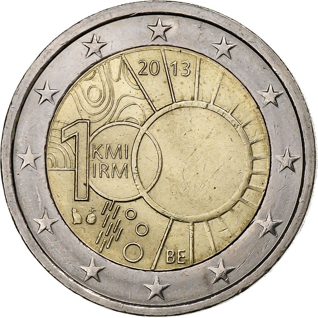 Belgium, 2 Euro, Royal Meteorological Institute, 2013, Brussels, Bi-Metallic