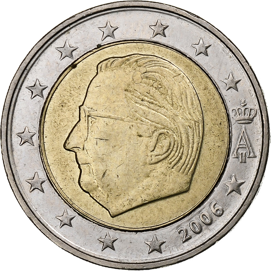 Belgique, 2 Euro, Albert II, 2006, Bruxelles, Bimétallique, SPL