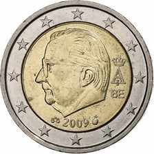 Belgique, 2 Euro, Albert II, 2009, Bruxelles, Bimétallique, SPL