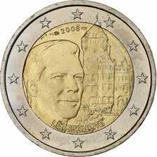 Luxembourg, 2 Euro, Henri I Château de Berg, 2008, Bi-Metallic, MS(63)