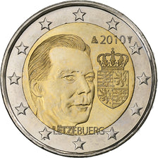 Luxembourg, 2 Euro, Henri I Duke Henri, 2010, Bi-Metallic, MS(63)