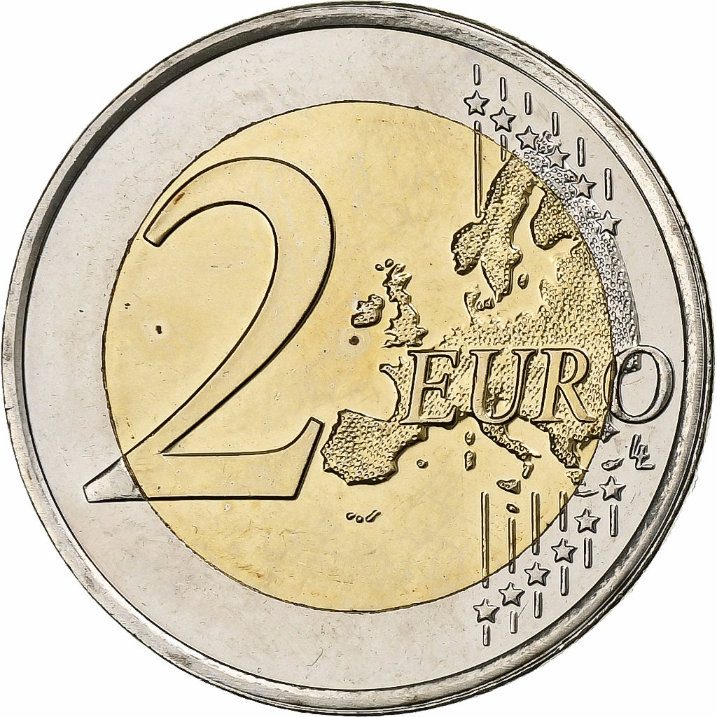 Luxembourg, 2 Euro, Henri I Duke Henri, 2010, Bi-Metallic, MS(63)