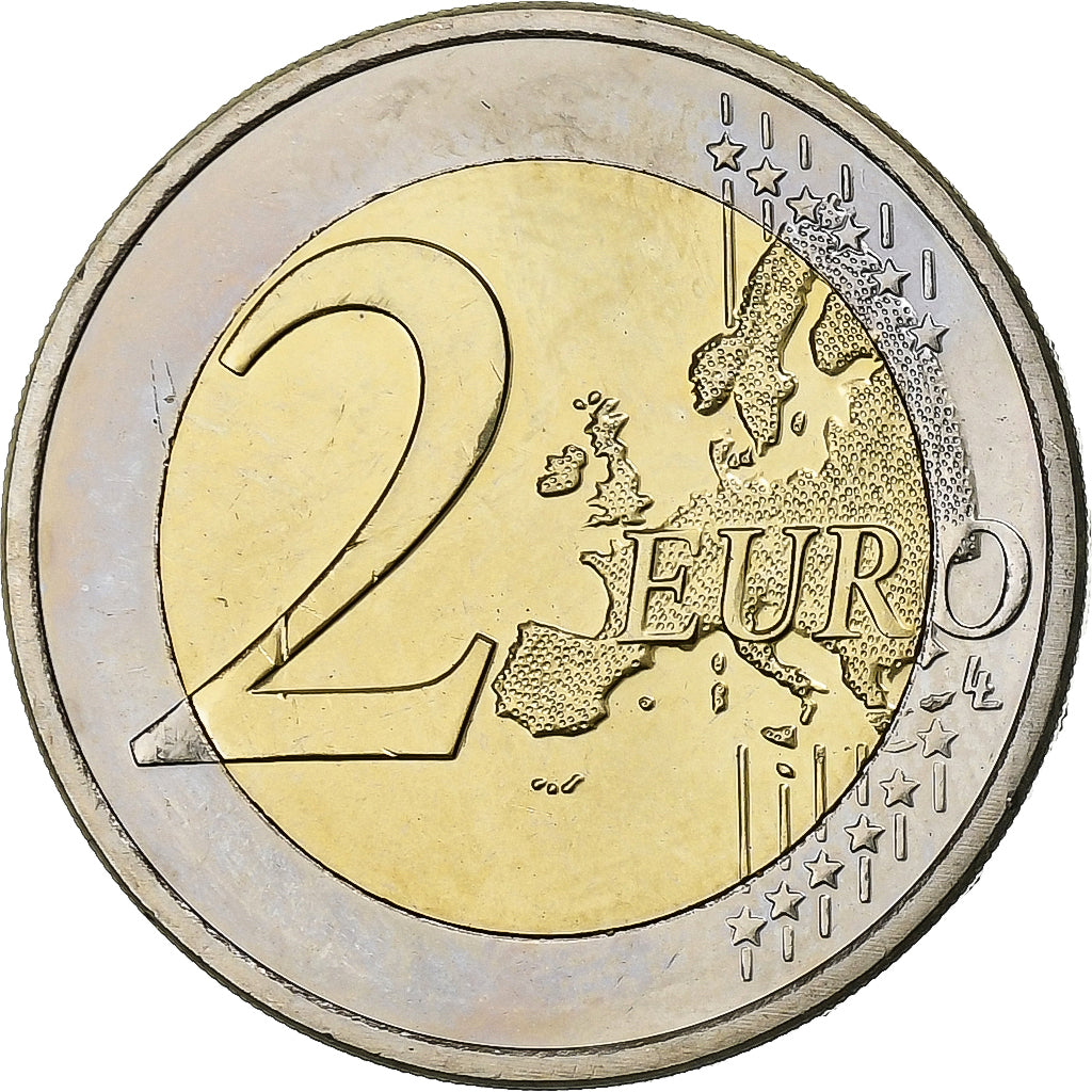 Luxemburgo, 2 Euro, Henri I National Anthem, 2013, Utrecht, Bimetálico, MS(63)
