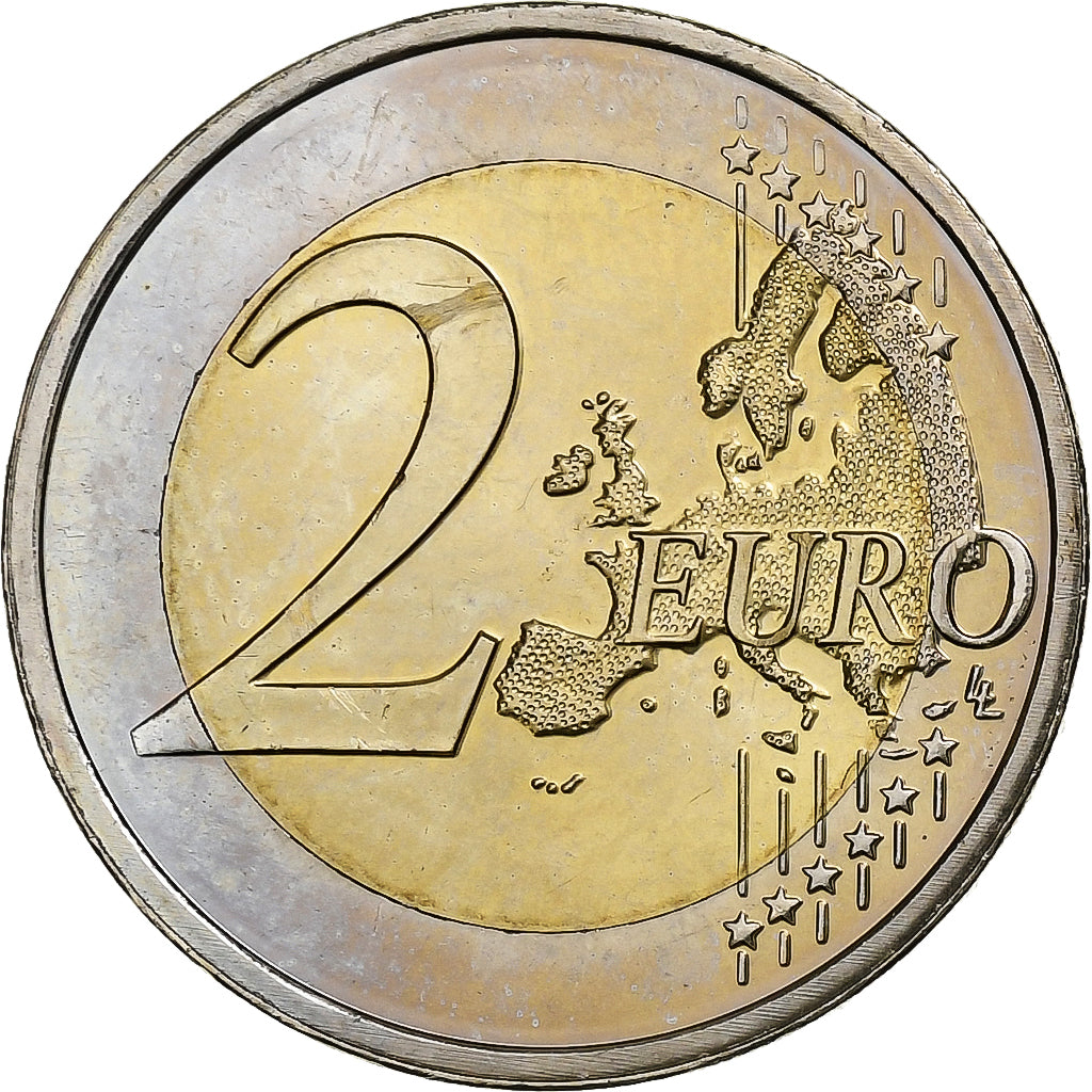 Luxemburgo, 2 Euro, Henri I Accession of Charlotte, 2009, Utrecht, Bimetálico