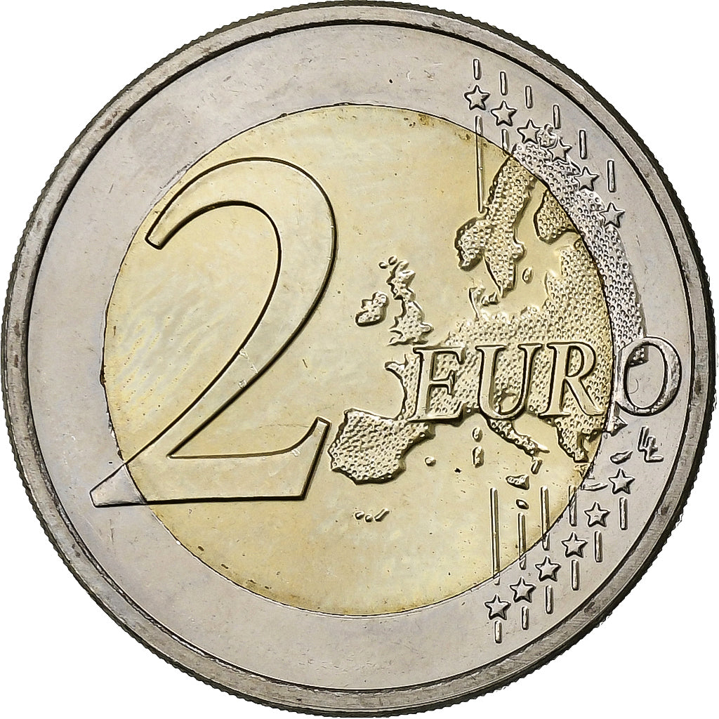 Luxemburgo, 2 Euro, 50 Years of Grand Duchess Charlotte Bridge, 2016, Utrecht
