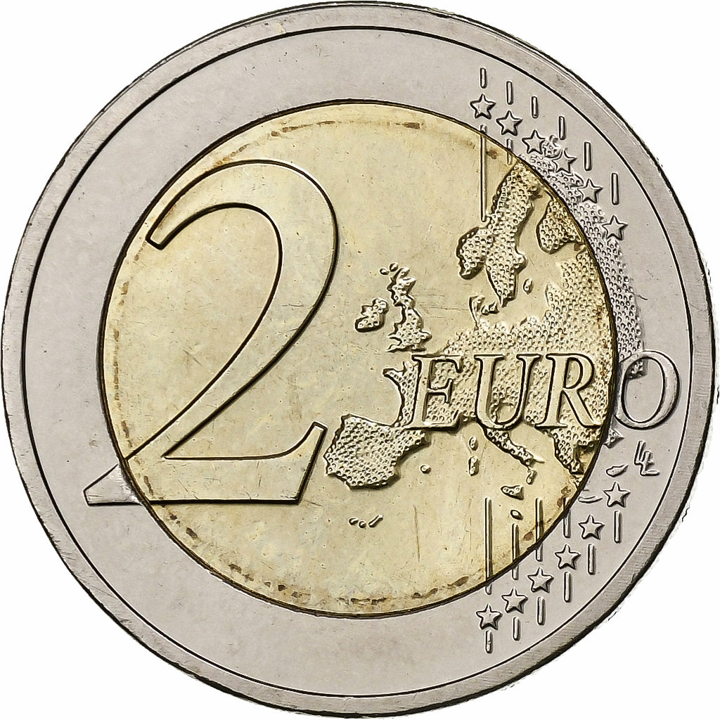 Luxemburgo, 2 Euro, Henri I Golden Jubilee, 2014, Utrecht, Bimetálico, SC