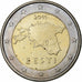 Estonie, 2 Euro, Map of Estonia, 2011, Bimétallique, SPL