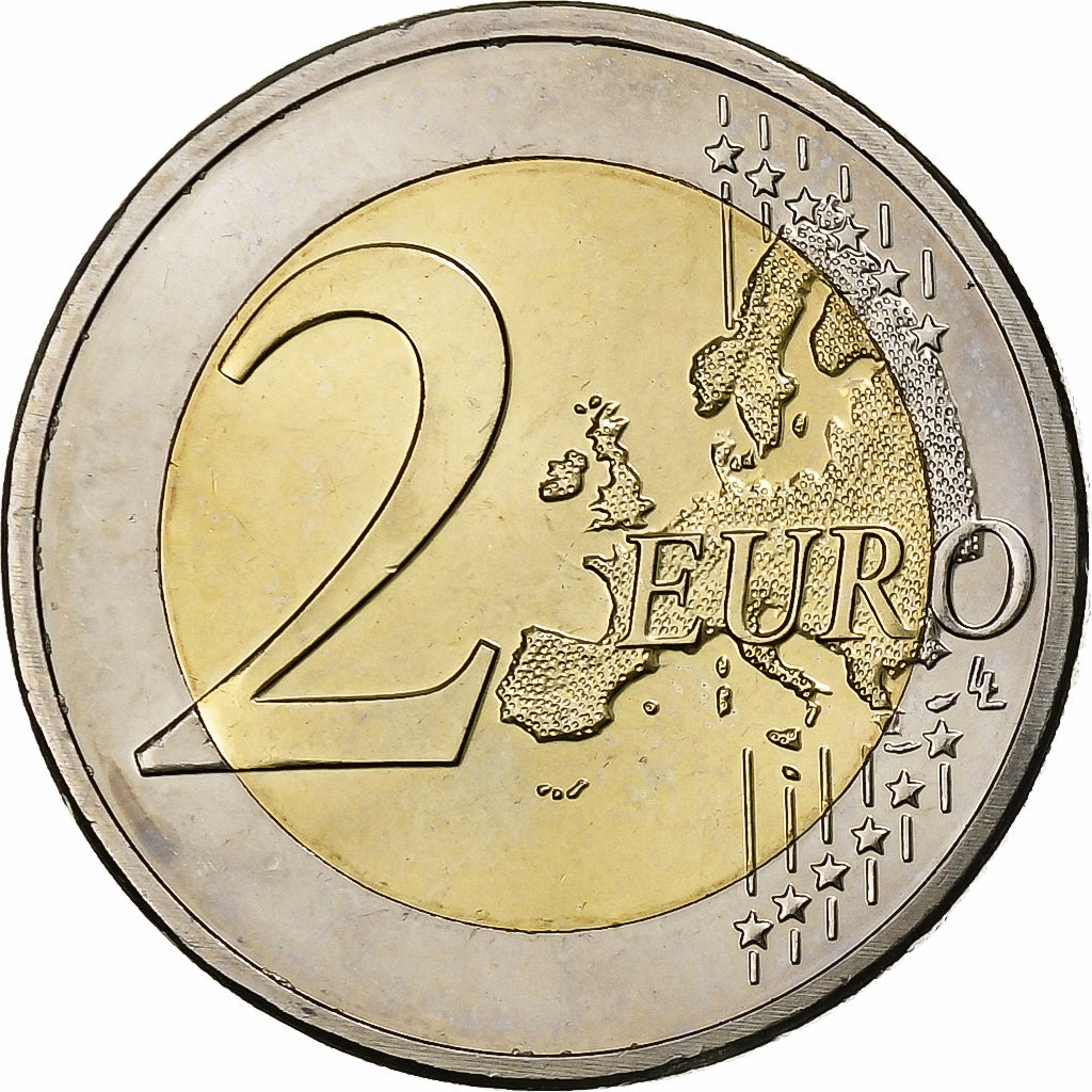 Netherlands, 2 Euro, Beatrix Erasmus, 2011, Utrecht, Bi-Metallic, MS(63)
