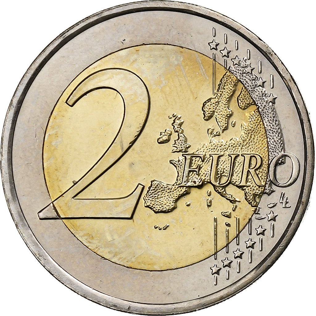 Países Bajos, 2 Euro, Willem-Alexander Accession, 2014, Utrecht, Bimetálico