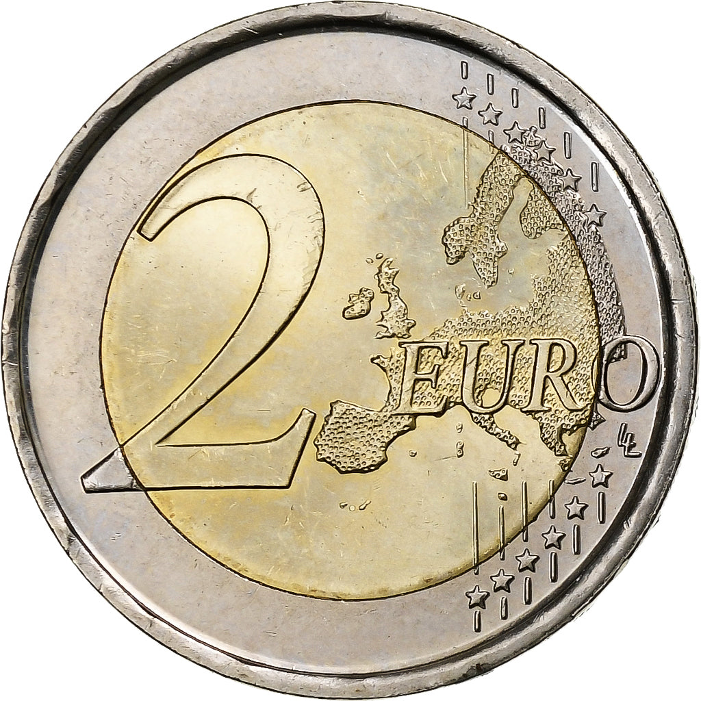 Spanje, 2 Euro, Park Güell, 2014, Madrid, Bi-Metallic, UNC-