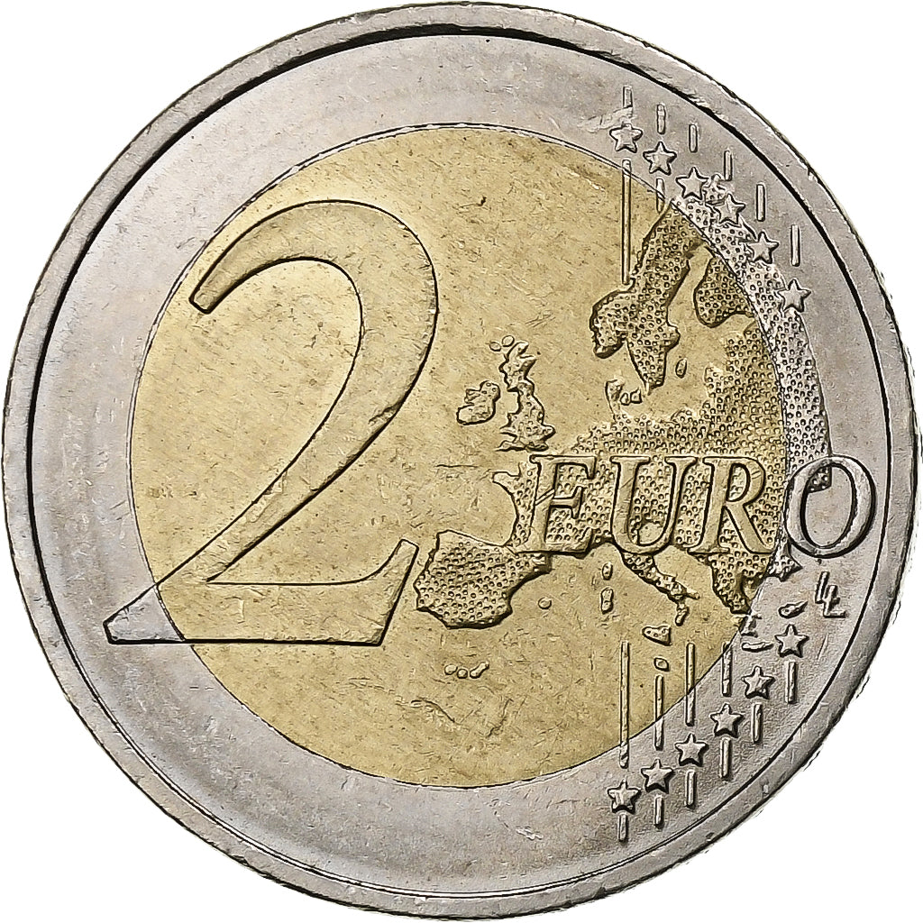 Niemcy, 2 Euro, 25 Years of German Unity, 2015, Munich, Bimetaliczny, MS(63)