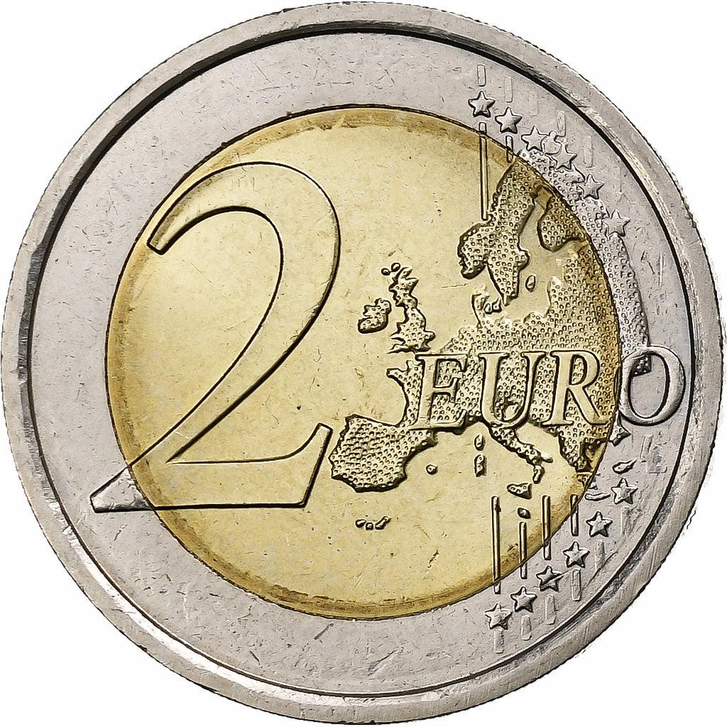 Włochy, 2 Euro, Count of Cavour, 2010, Rome, Bimetaliczny, MS(63)