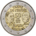 France, 2 Euro, Élysée Treaty, 2013, Paris, Bi-Metallic, MS(63)