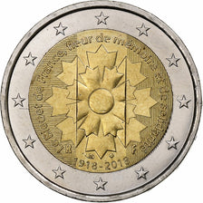 Francia, 2 Euro, bleuet de France, 2018, Paris, Bi-metallico, SPL