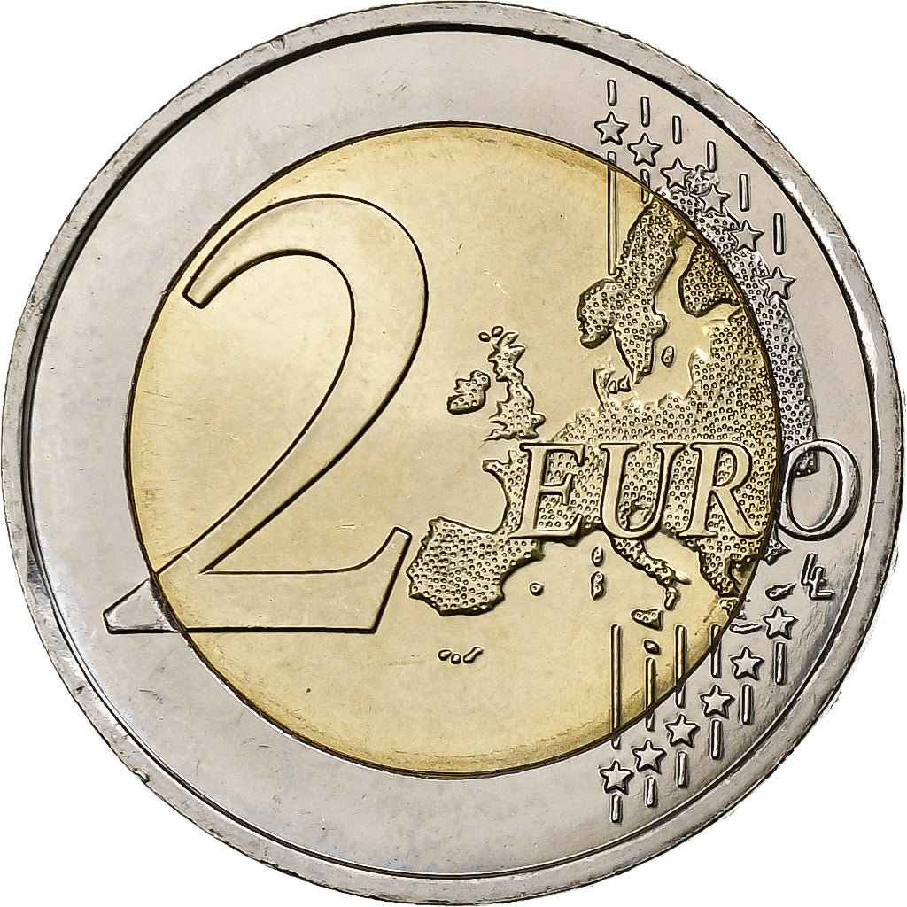 França, 2 Euro, bleuet de France, 2018, Paris, Bimetálico, MS(63)